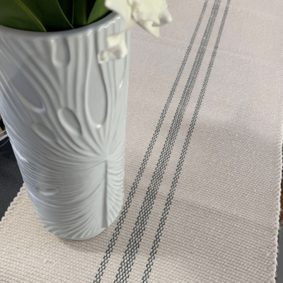 Runners • Handwoven • Cotton weave with stripe